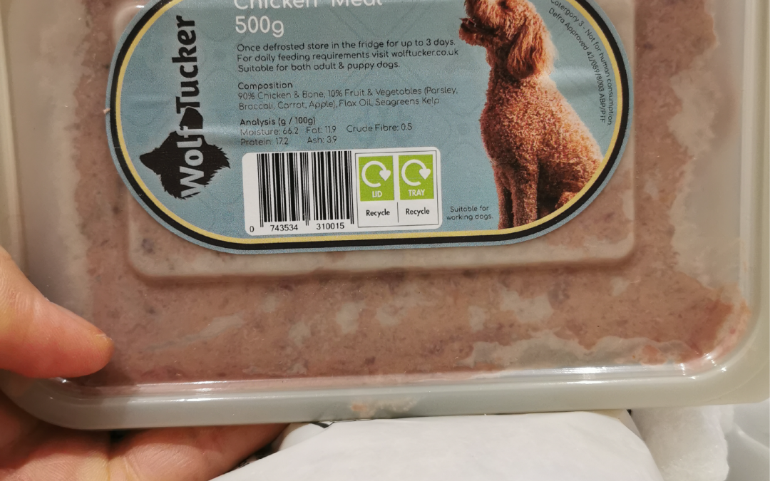 Wolf Tucker Raw Dog Food For My Min Pin